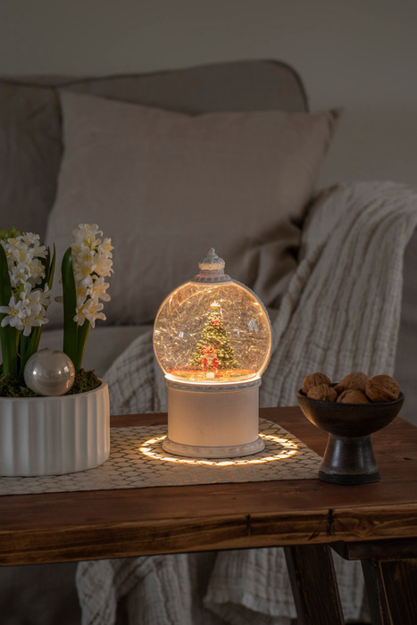 Lykta Vattenfylld Snöglob LED Konstsmide